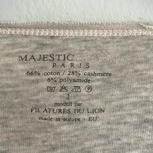 Majestic Filatures Cashmere blend T-shirt - Picture 4 of 5